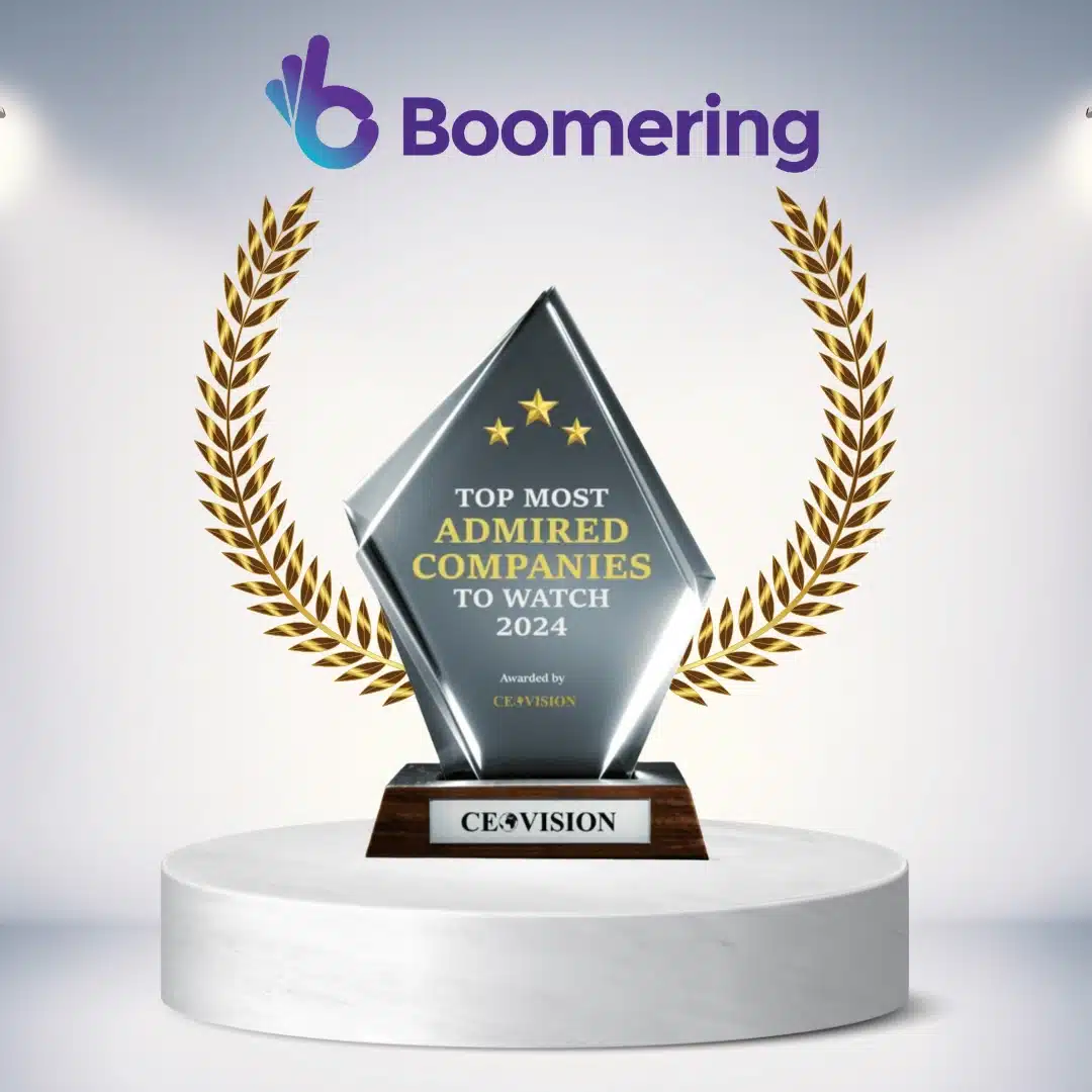 Boomering Honored as One of The CEO Vision's Top Most Admired Companies to Watch in 2024!